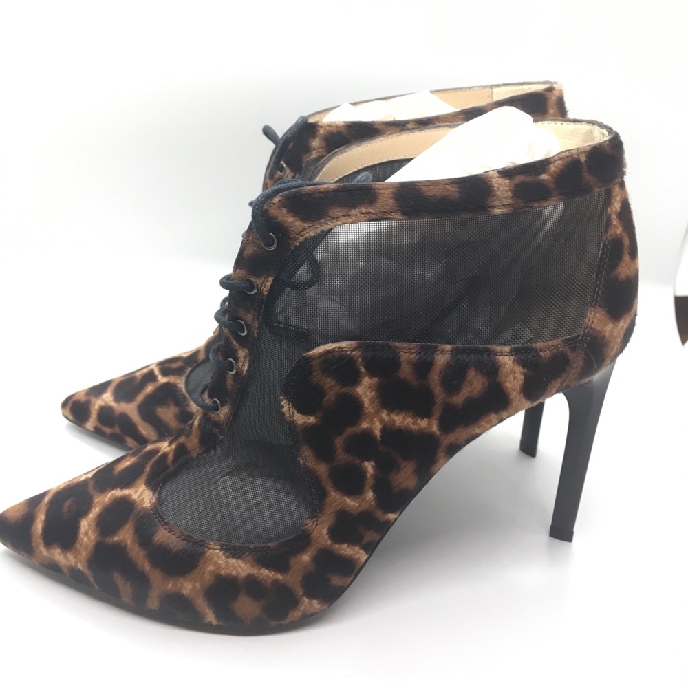 Diane Von Furstenberg Bop calf hair mesh bootie